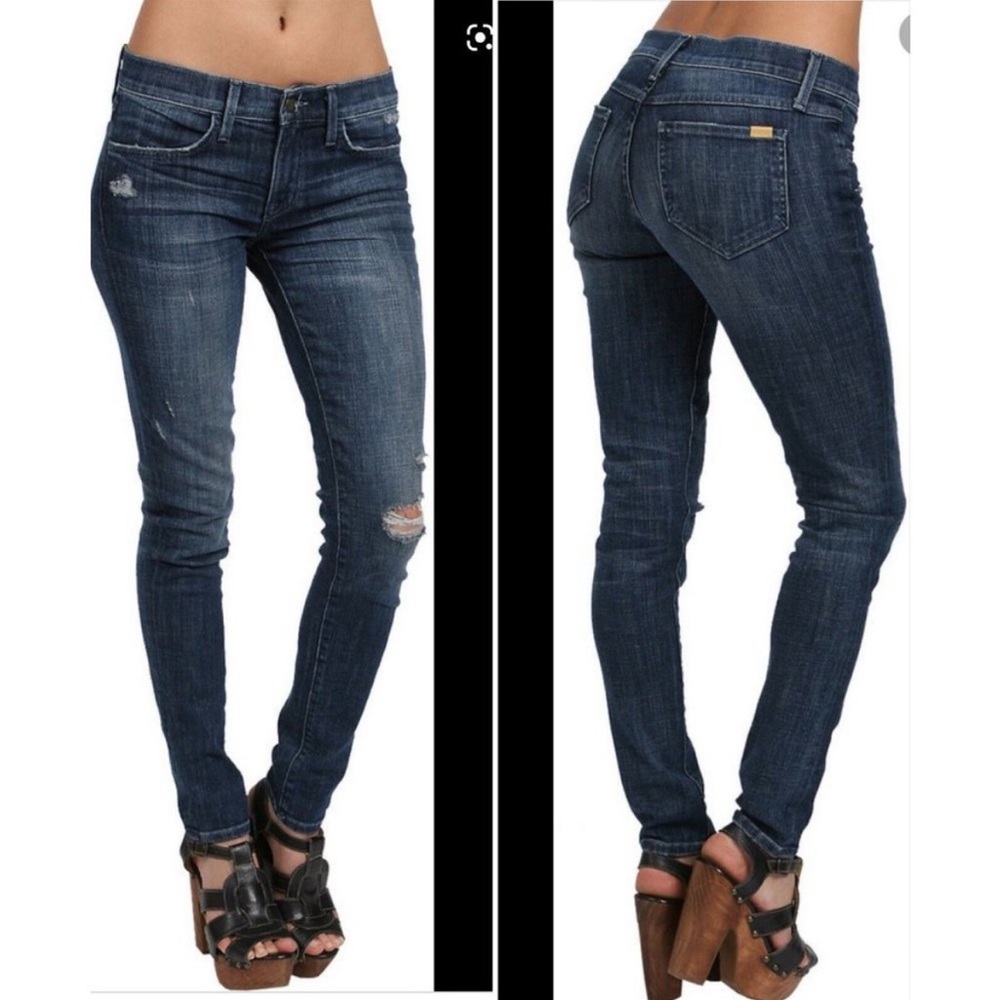 WILDFOX Marianne mid rise distressed skinny jeans 31